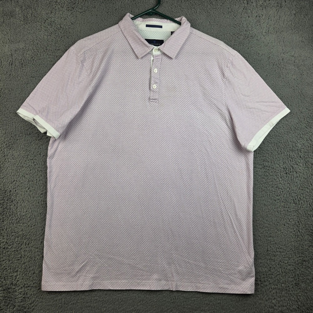 Toscano Polo Shirt Men's Extra Large Lavender Short Sleeve Golf Preppy